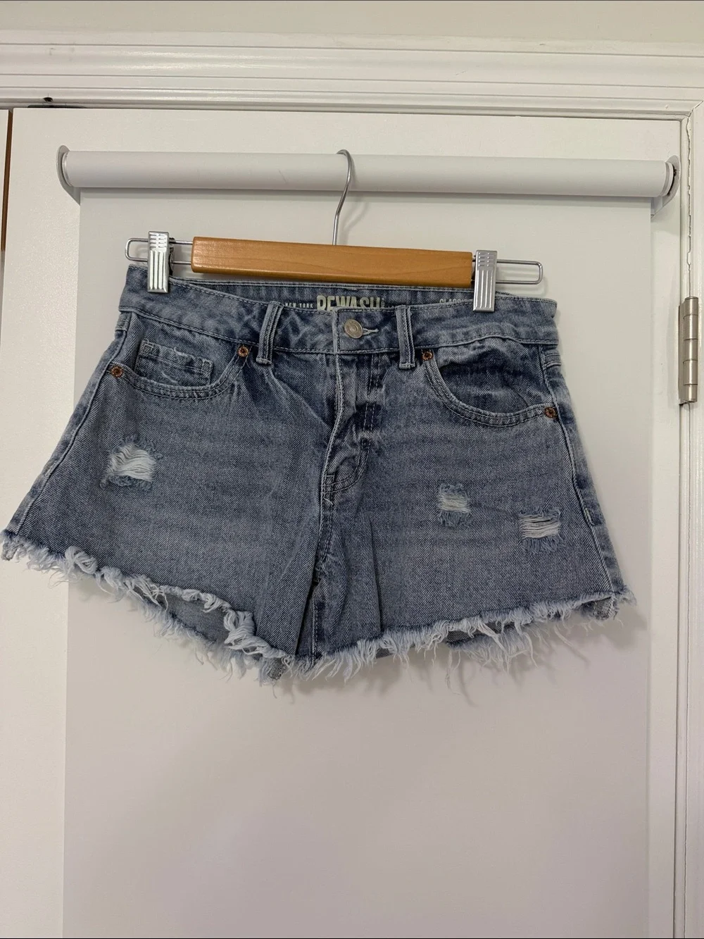 Denim Cutoff Shorts - Light Blue Women’s Shorts